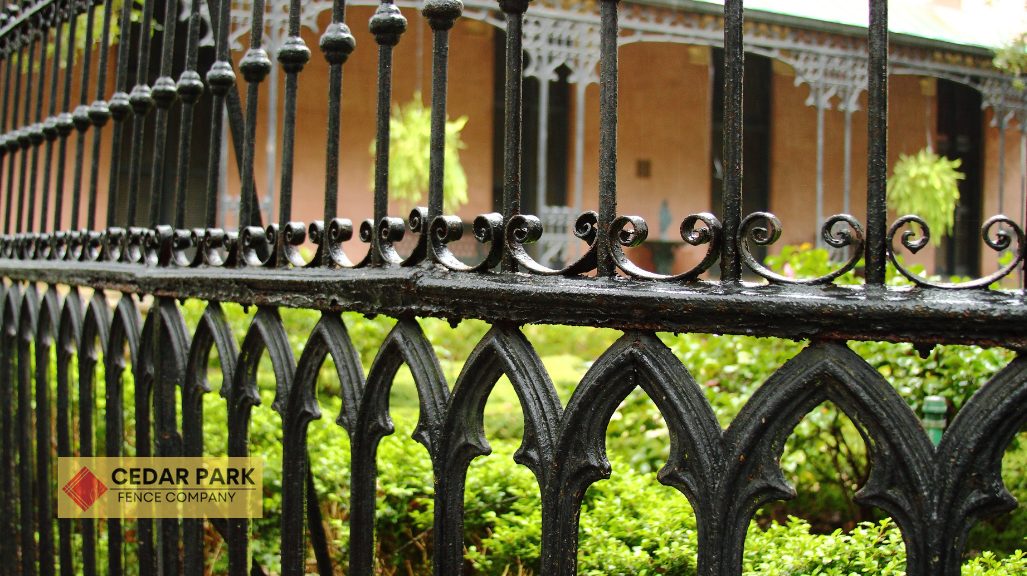 wrought iron fence