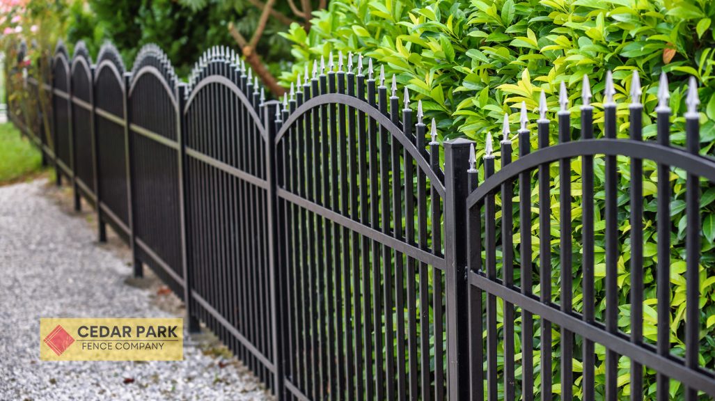 wrought iron fence
